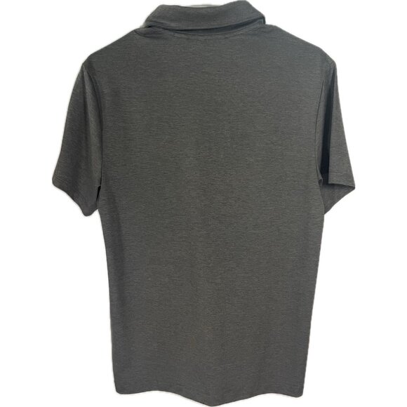 Perry Ellis Mens Grey Polo Shirt Small 100% Polyester Short Sleeve - Picture 3 of 9